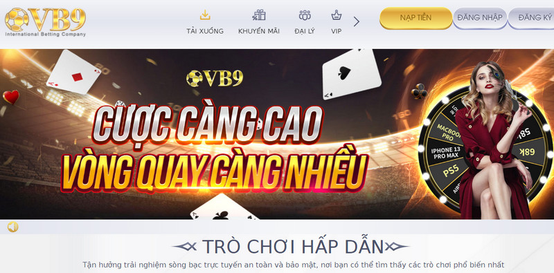 Top 10+ casino trực tuyến VB9 uy tín