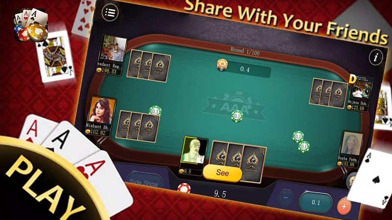 Chơi game Teen Patti người chơi cần biết áp dụng các chiến thuật