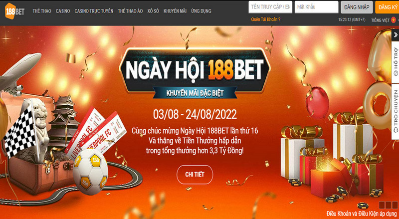 Nhà cái 188Bet - Địa chỉ cá cược trực tuyến thu hút người chơi