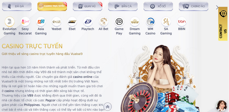 sòng casino VB9